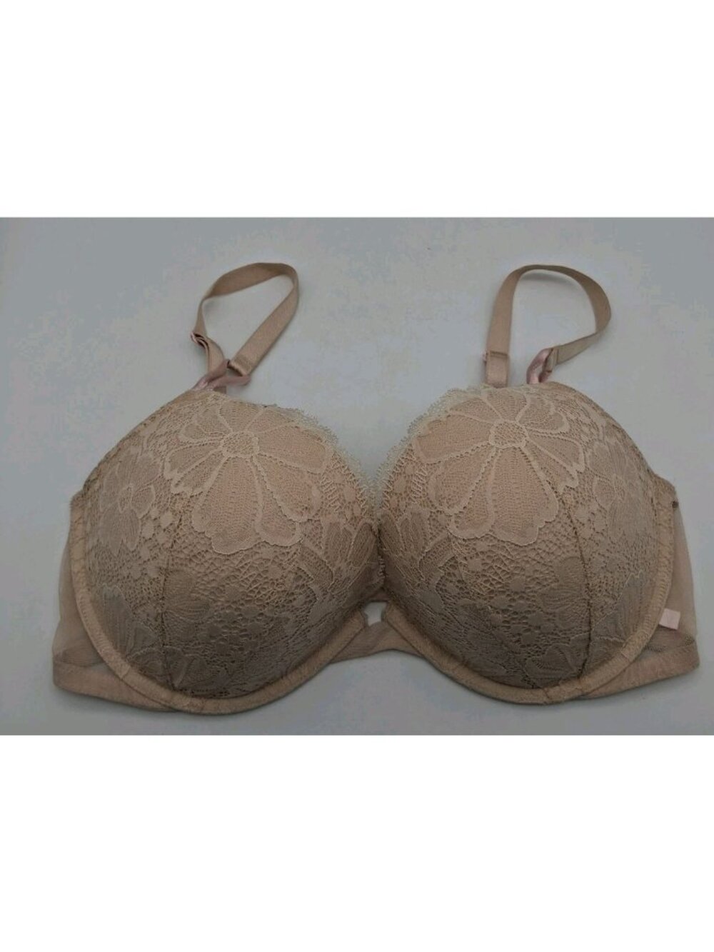 Victoria's Secret Push Up 38D Push Up Beige Lace
